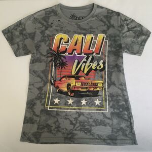 Cali Vibes TShirt Unisex M Gray Tie Dye Classic Car Graphic‎ Tee Retro Street